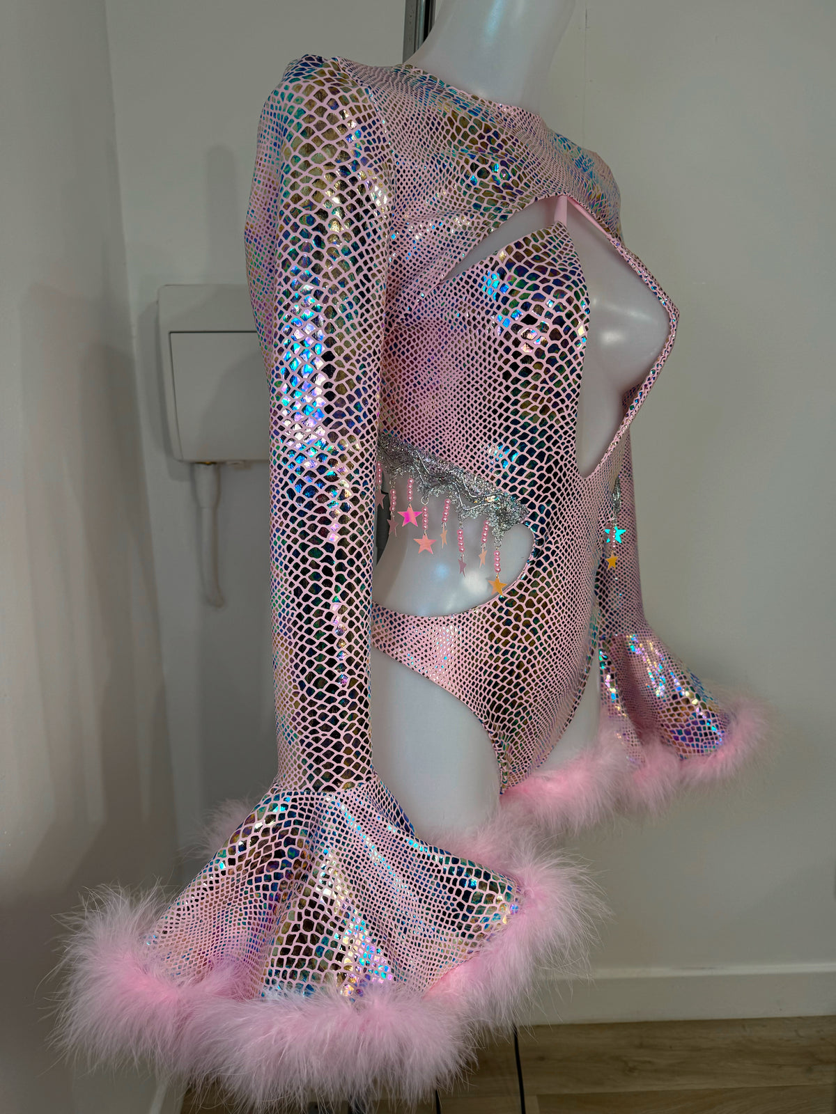 Floofy Shrug - (moonstone/pink opal/white diamond) choose your fabric