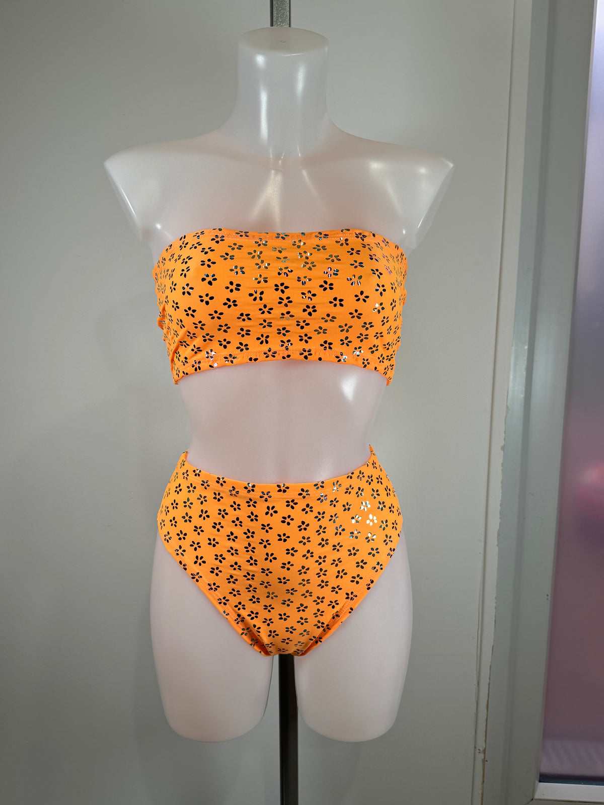 Mango bandeau and high cut bottoms - ready to ship