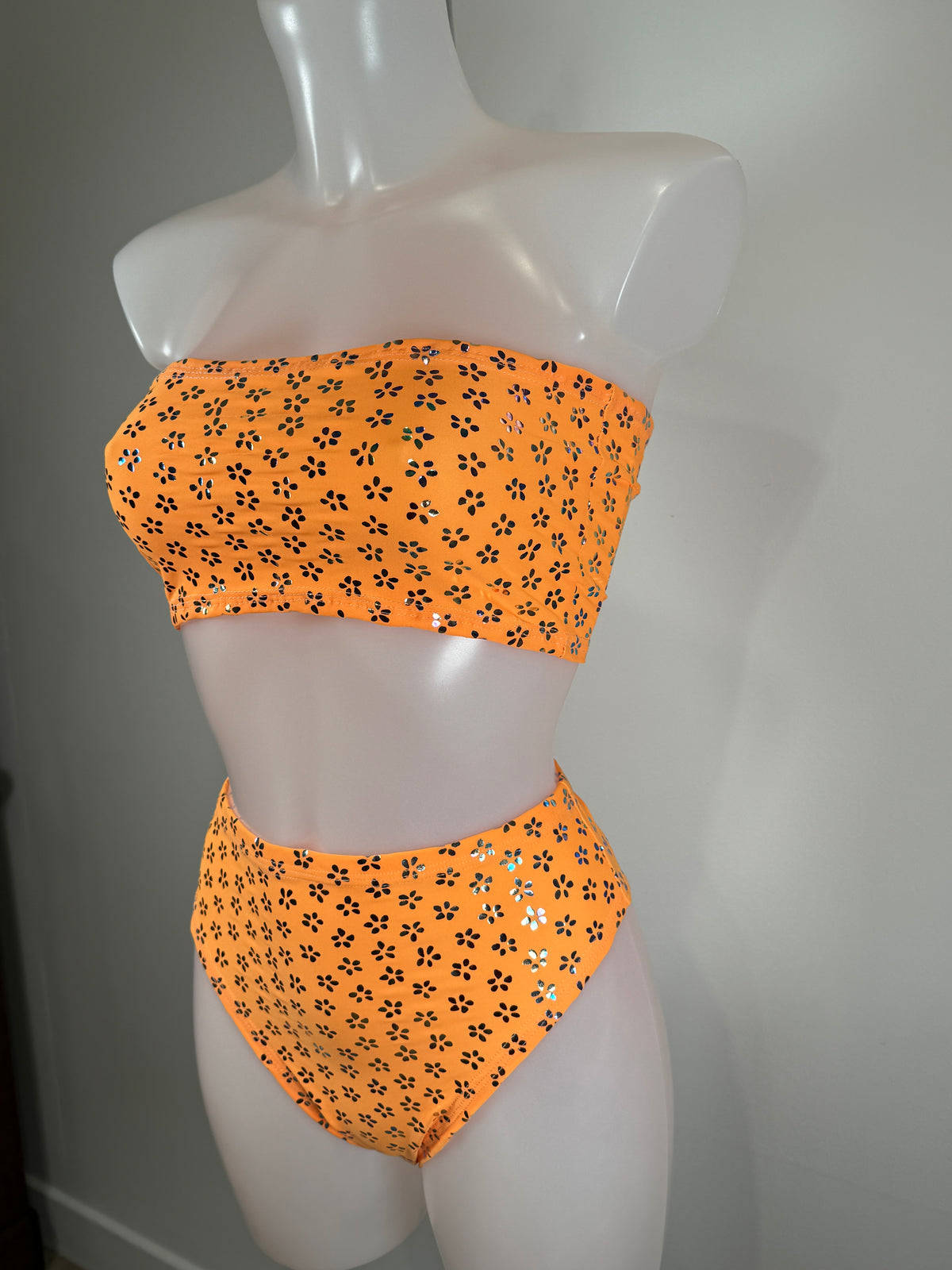 Mango bandeau and high cut bottoms - ready to ship