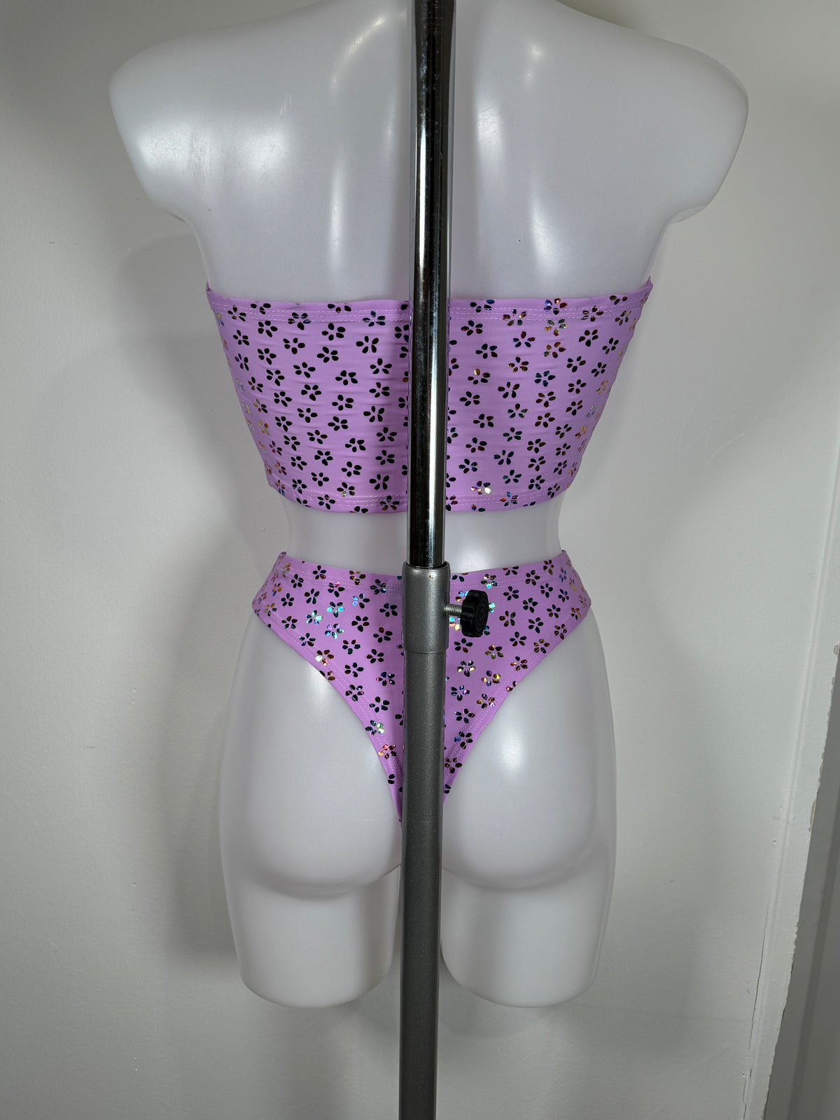 Lilac bandeau and thong bottoms - ready to ship