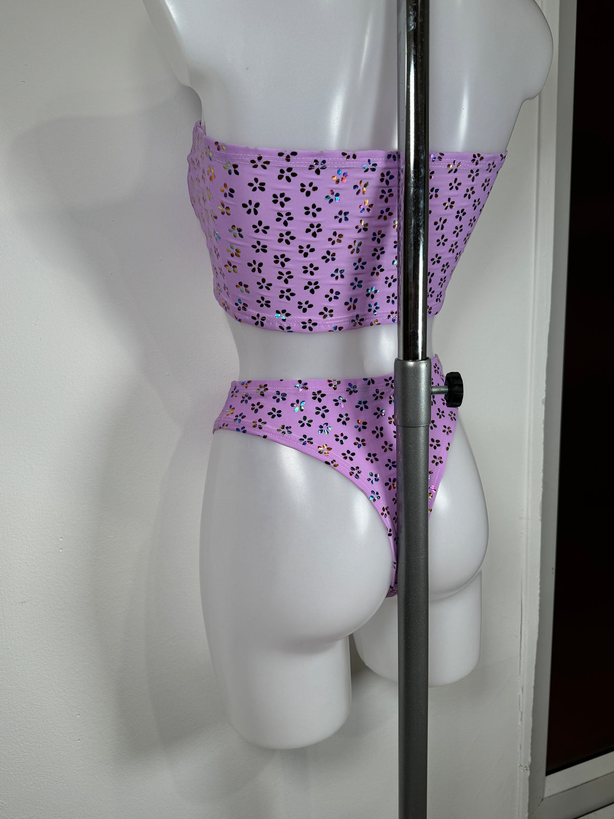 Lilac bandeau and thong bottoms - ready to ship